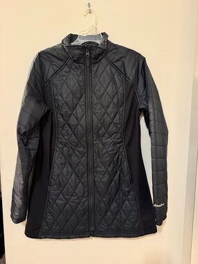Eddie Bauer Black Quilted Zip-Up Jacket